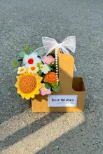ユニークな誕生日ギフト！女性向けティー＆コーヒーギフトボックス【花束付き・お友達や特別な日のサプライズに最適】