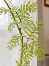 ブルーフラワーシミュレーショングリーン植物のフロアプランター【モダン・北欧風・インテリア装飾用】