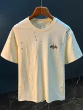インクブロットデザインの半袖Tシャツ【アメリカンスタイル・ゆったりシルエット】