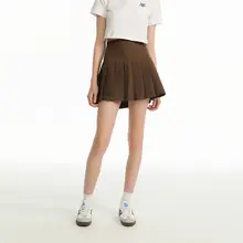 シンプルなプリーツスカート【Aライン・ショート丈・小柄向け・透け防止】