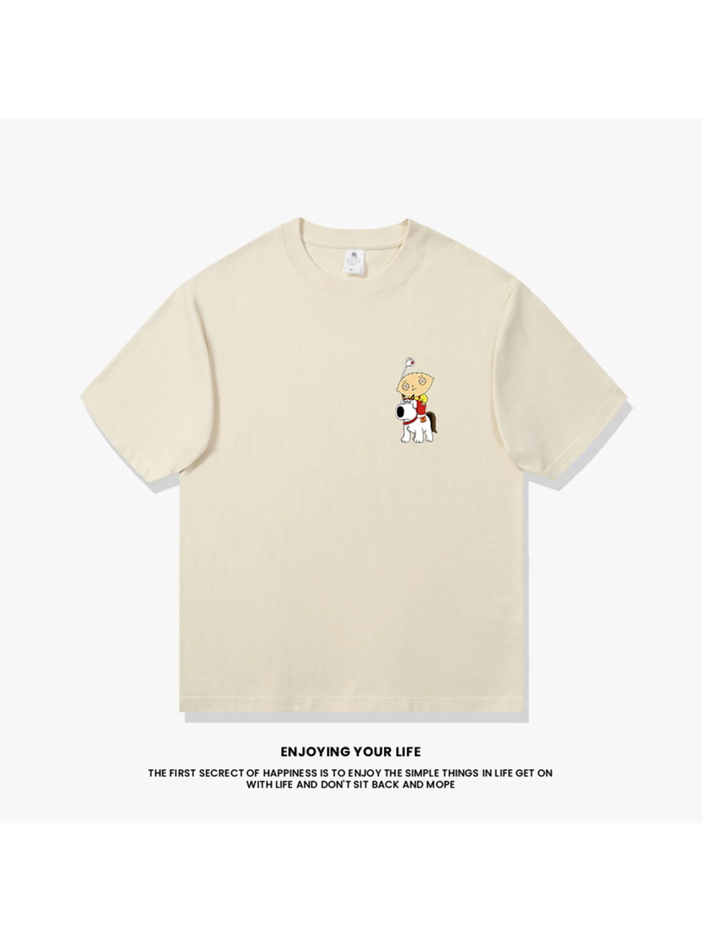 ユーモア満載のアニメプリント半袖Tシャツ：カジュアルシーンでのデザインと機能性のバランス