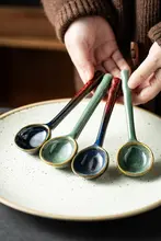 高級感ある陶器製スプーン【飯用・コーヒー用・家庭用】