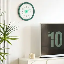 壁掛け時計 穴あけ不要 モダン シンプル おしゃれ インテリア リビング 玄関 「Noridongsan」