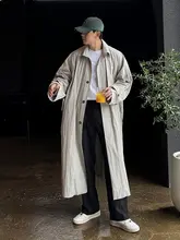 トレンド感溢れる軽量ロングコート【メンズ・ゆったりフィット・膝上丈】