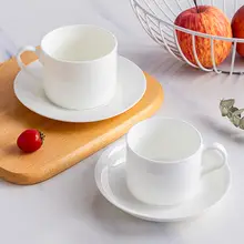 景徳鎮製 ピュワイト骨董磁器 コーヒーカップセット【スプーン付き・シンプルデザイン・ティータイム用】