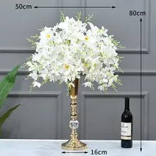 高級電鍍クリスタル製テーブルフラワー【結婚式用・ホテル・バー・KTV用・造花】