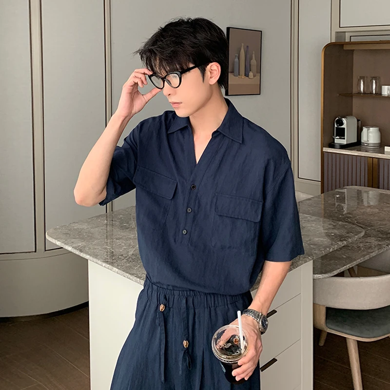 夏用リネンシャツとパンツのコーディネート：カジュアルスタイルで30代男性に最適なセットアップ対応アイテム