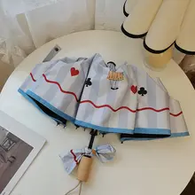 レトロ自動折りたたみ傘【晴雨兼用・おしゃれ・UVカット機能付き】