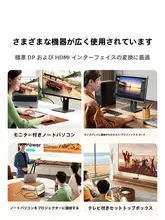 dpからhdmiへの変換アダプター コンピュータ モニター ノートパソコン グラフィックカード 外部接続 4K ハイビジョン