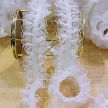 ドレープレースフリル付きラウンド型ロリータ用折畳みパニエ【二重構造】