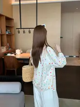 デザイン性豊かなカラフルドットシャツ【夏用・大きいサイズ・薄手・日焼け防止】（セットアップ対応）