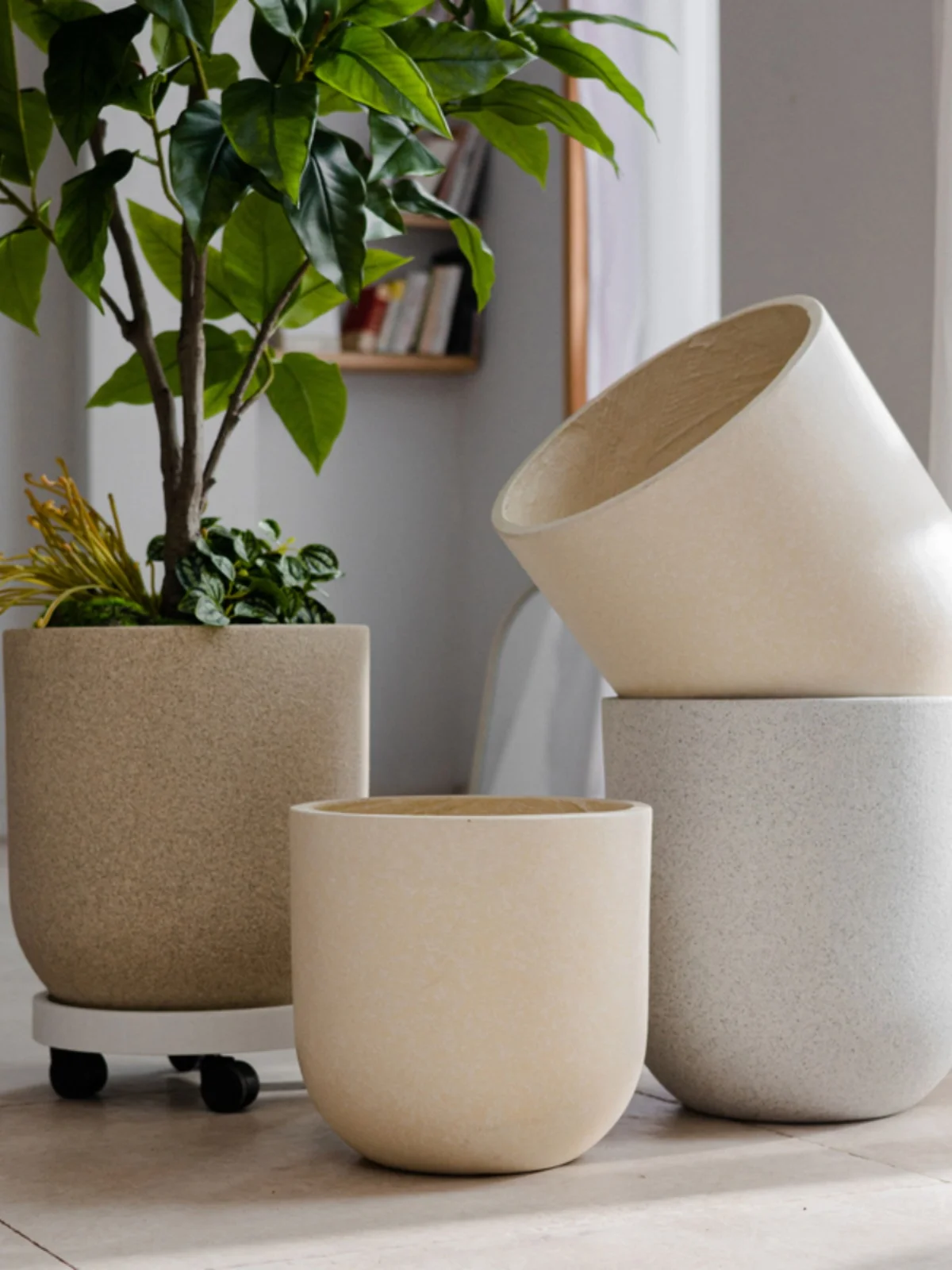 モダンデザインの陶器プランターでほったらかしで咲く花を育てる方法