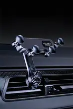 重力式全自動車載スマホホルダー【風口を遮らない・静音設計・汎用型】
