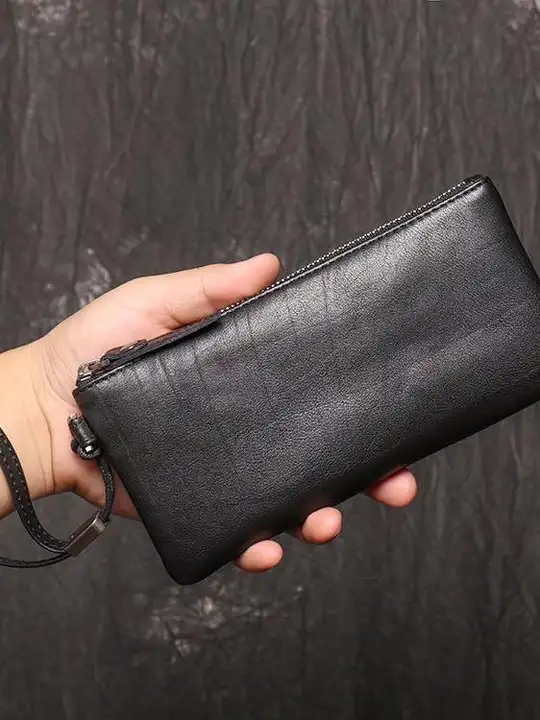 クラッチバッグ セカンドバッグ メンズ レディース 本革 牛革 ロング 小銭入れ スマホポーチ スリム 柔らかい