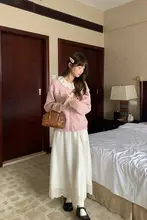 優しいフラワーハンドニットカーディガン【冬用・可愛いデザイン・女性用】