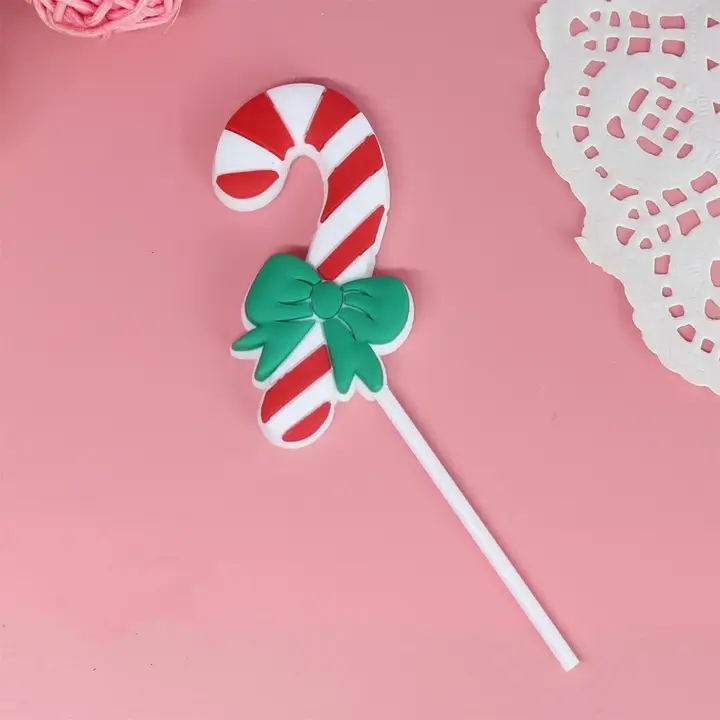 クリスマスケーキデコレーション 水晶の鹿 ソフトゴム サンタクロース ヘラジカ クリスマスツリー 雪だるま キャンディケイン プレゼントボックス パーツ