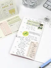 多機能目標追跡付箋ノート【月間・週間プランニング・便利なメモ】