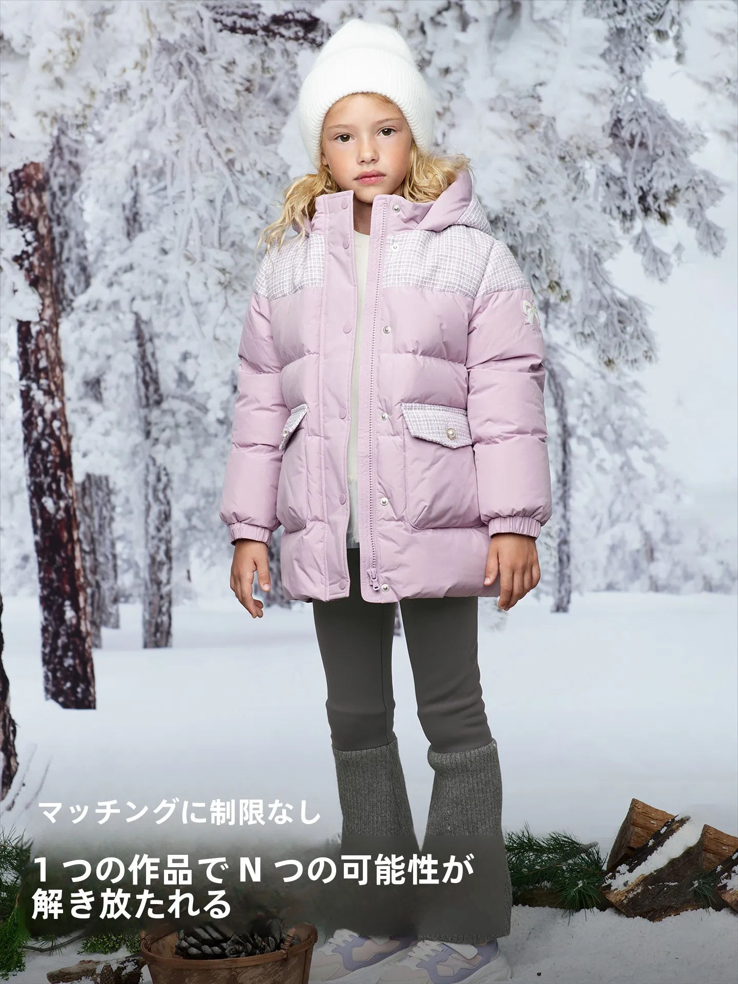 女の子用加絨レギンス：冬用ロングパンツの切替デザインと実用性を徹底解説