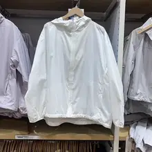 女性用防紫外線フード付き薄手ジャケット【携帯性抜群・夏用】