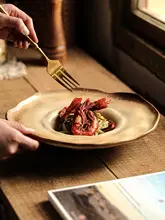 おしゃれな深型スープ皿【フランス風・陶器製・商用向け】