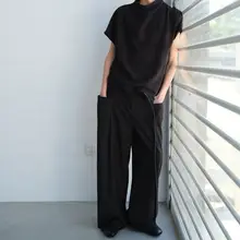 サイドフライポケット付きスラックス【ストレートフィット・通気性・軽やか】