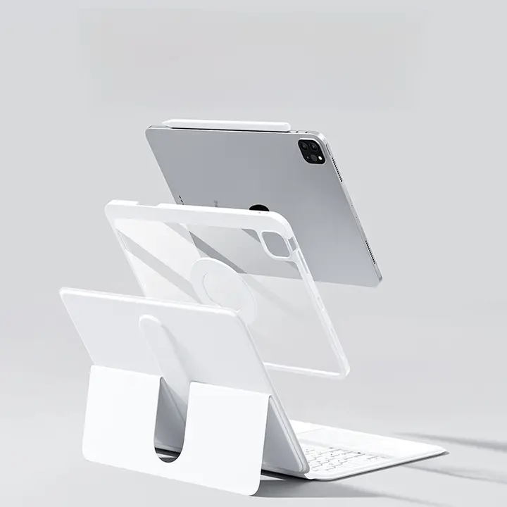 iface mall iPad用 磁気吸着タイプキーボードケース【新モデル対応・保護カバー・Bluetooth機能・ペンホルダー付き】