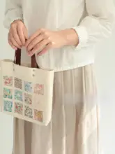 ハンドメイドDIYの布包みパッチワークバッグ【輸入生地・裁断パターン・手芸用】（セットアップ対応）