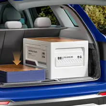 アウトドア用収納ボックス【サイドオープン・折りたたみ・木製フタ・車載用】