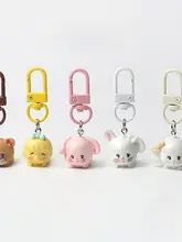 可愛いデザインのキーリング付きミニバッグ【フリンジアクセサリー・多用途】