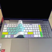ノートパソコン用キーボードカバー【白鹅绒・防塵・透明・カラフルデザイン】