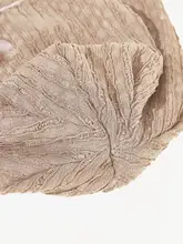 メッシュ花飾り付き冷感帽子【羽毛デザイン・女性用・小顔効果】