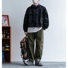 ジャケット メンズ アウトドア カジュアル ショートフード ゆったり トレンド