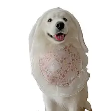 犬用お正月コスチューム【サモエド・ラブラドール対応・かわいいよだれかけ】
