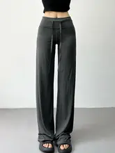 高腰エクササイズパンツ【ヨガ・ストレッチ・フィット・直筒】