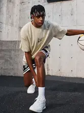 メンズショートスリーブバスケットボールトレーニングTシャツ【通気性メッシュ・アメリカンスタイル・運動用】