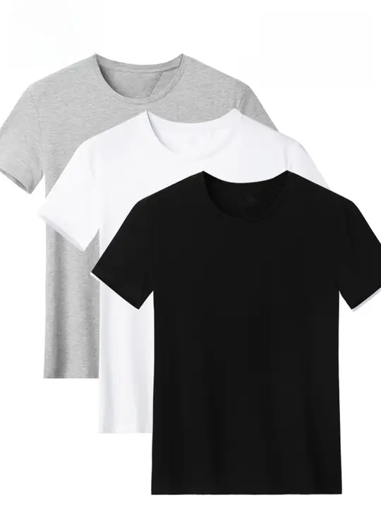 黒の半袖Tシャツ【コットン・シンプルデザイン・ユニセックス】