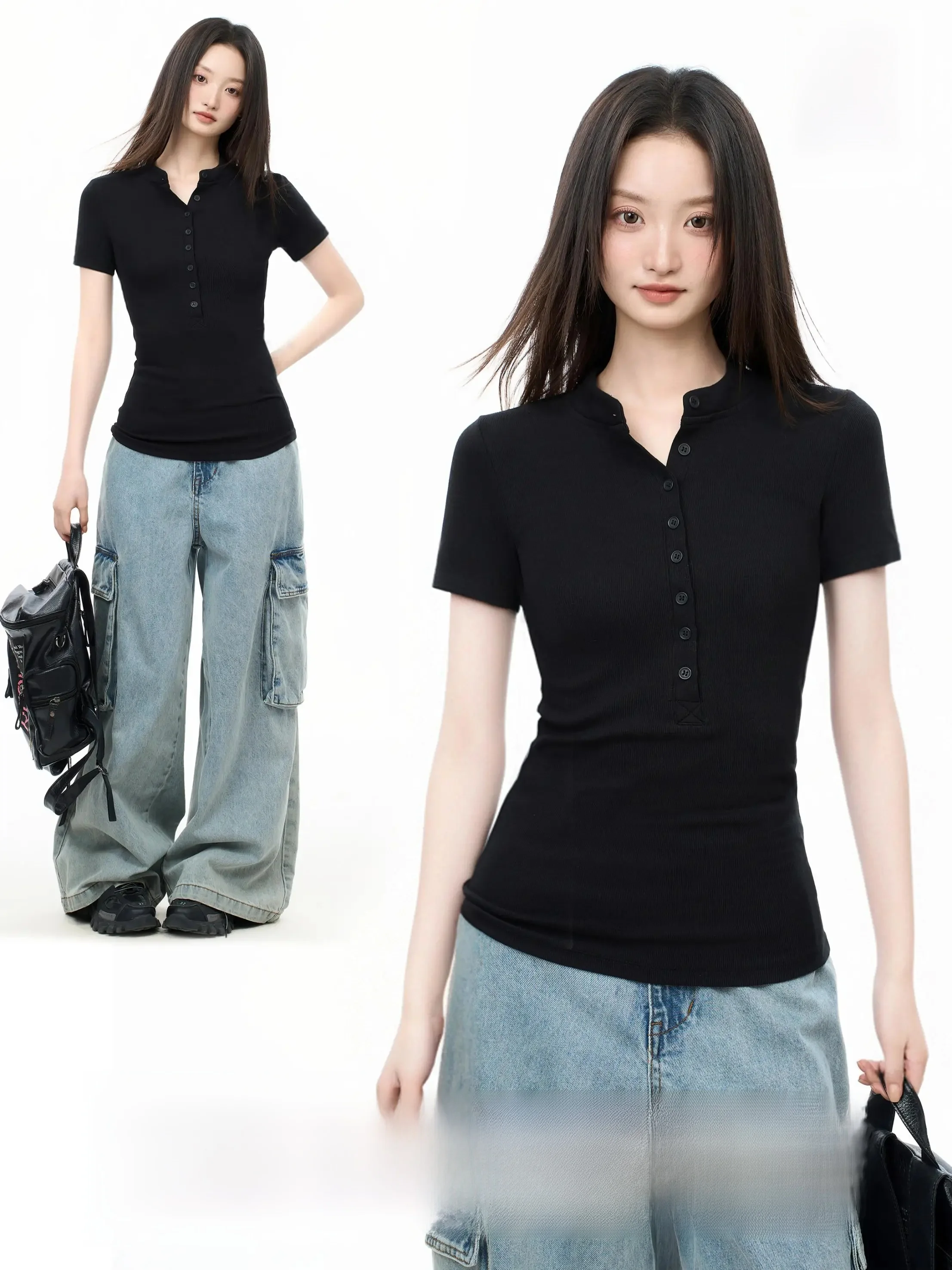 ママコーデの基本スタイルとは？VネックTシャツで失敗しない着こなしを徹底解説