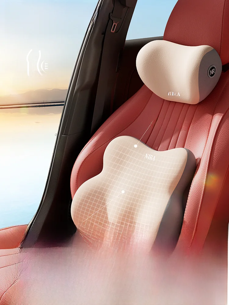 自動車用ヘッドレスト 腰サポートクッション：ニラ MUDANCHE-009の快適性と実用性