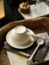 ラテアートカップ カフェ用 陶器素材 ヨーロッパ風 300ml
