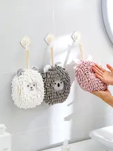 厚手の雪尼尔ハンドボール掛けタオル【カートゥーンデザイン・速乾・キッチンまたはバスルーム用】