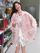 春秋用 ピンク ウェブレース切替ジャケット【女性用・カジュアル・トレンディ】