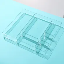 キッチン用ドロワー収納ボックス【内蔵仕切り・カトラリー整理用・デスク分類用】