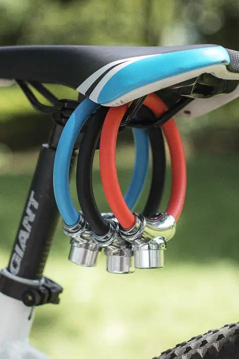 自転車用環状ロック【防盗鋼ケーブル・ポータブル・ミニサイズ】