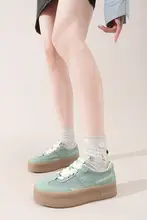 厚底のレトロデザイン レディーススニーカー【夏用・カジュアル・軽量】