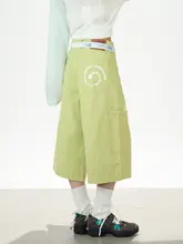 ヴィンテージ風ドット柄ワイドレッグ七分パンツ【Y2Kスタイル・女性用・スイート＆クール】（セットアップ対応）