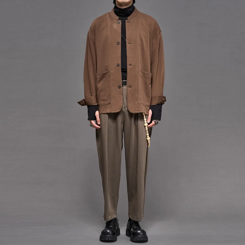 春服 メンズ おすすめ｜新中式立襟ニットジャケットの通勤スタイル完全ガイド