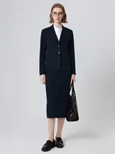 フォーマルな女性用スーツジャケット【春秋用・ビジネス・面接対応】（セットアップ対応）