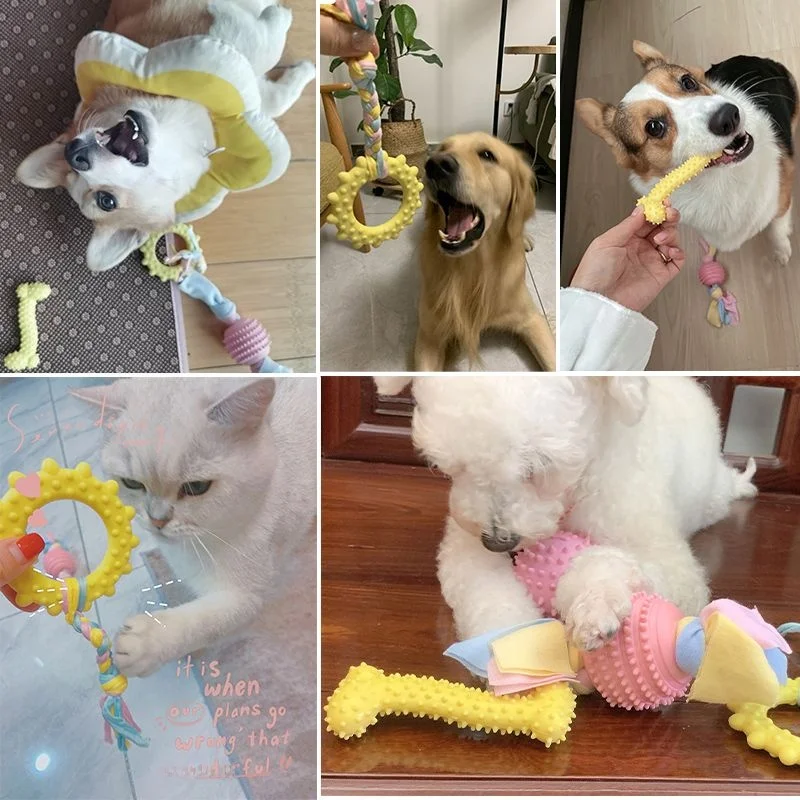 耐久性に優れた犬用おもちゃ：ガムボール小型犬用の歯磨き効果と長期間使用実績