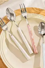高級デザインのステンレス製ロングハンドルスプーン【美しい外観・家庭用】