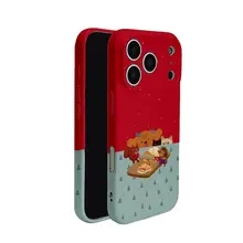 カートンデザインの温かみある午後のティータイム 二合一スマホケース【iPhone用・その他対応】